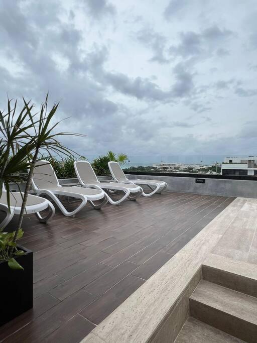 Big, Modern And Beautiful Beach Apartament 1Br Ocean View Playa del Carmen Eksteriør billede